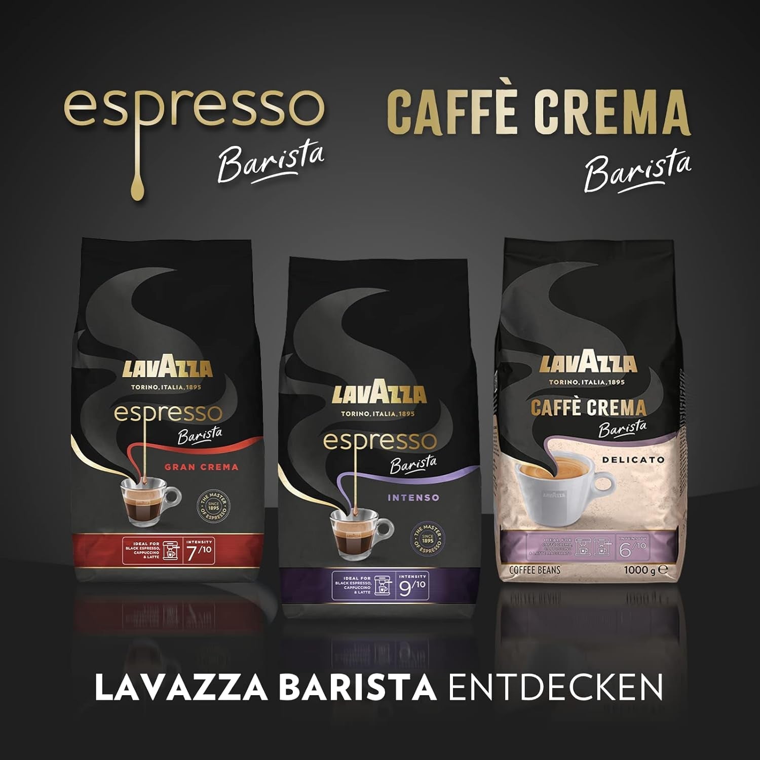 Lavazza Espresso - Barista Gran Crema - Boabe de cafea aromatice - Pachet de 6 (6 x 1 kg)