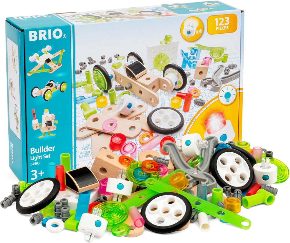 BRIO Builder 34587 Box 136 TLG. - Das kreative Konstruktionsspielzeug aus Schweden - Der ideale Einstieg in die Welt des Bauens und Bastelns - Für Kinder ab 3 Jahren