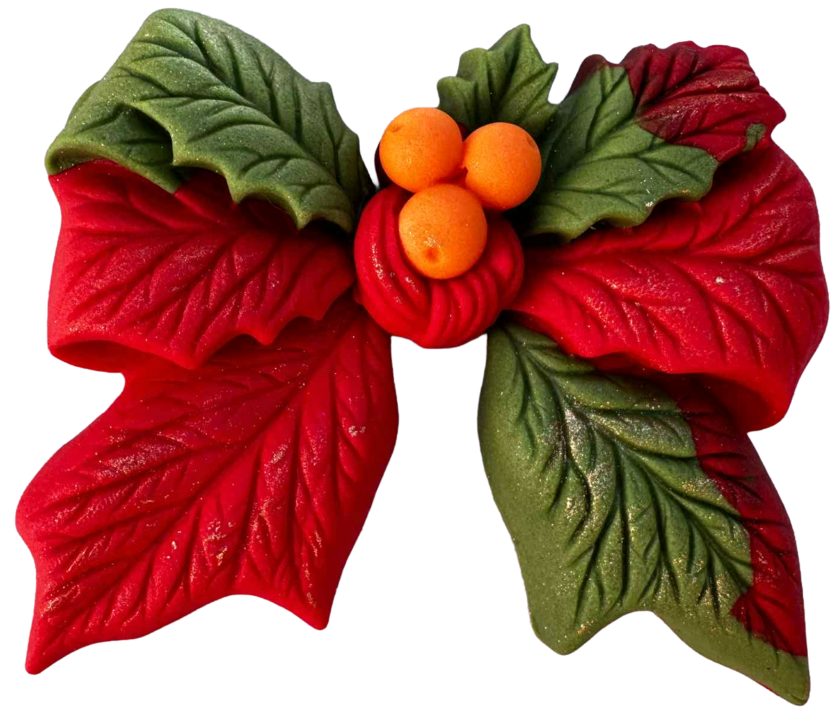 Fiore di Natale commestibile – decorazione per torte