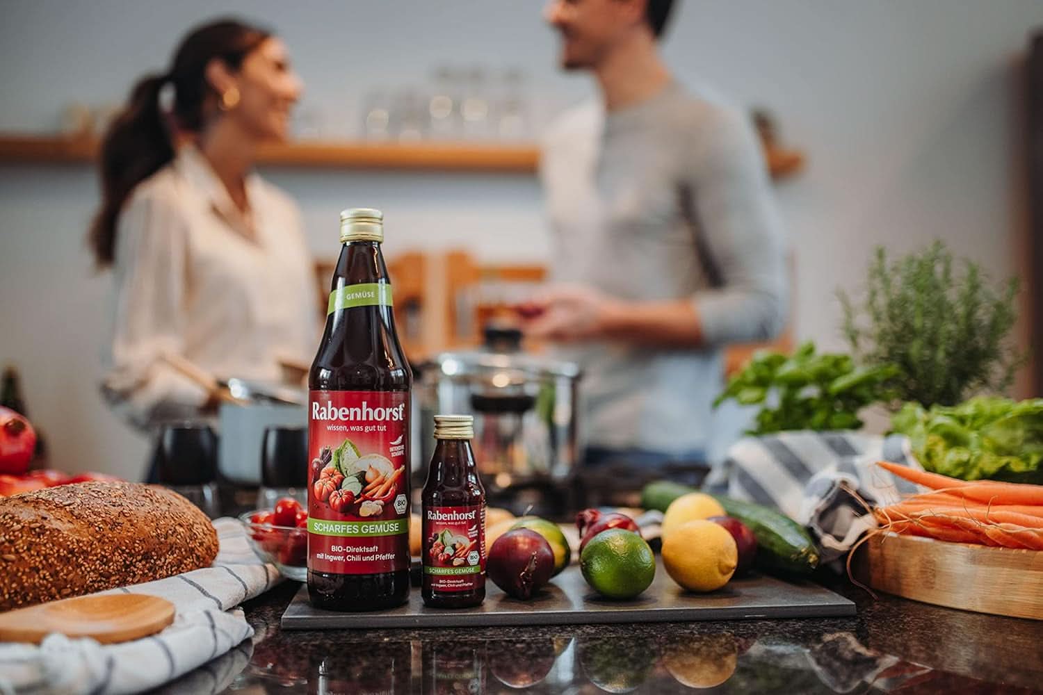 RABENHORST (6 x 700 ml) - Succo di verdure di alta qualità da diverse verdure dal sapore speziato intenso Bevande analcoliche Naty Shop