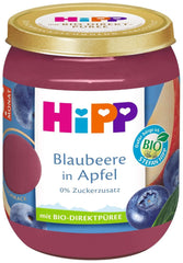 Purea di frutta Hipp Premium 6 X 160 grammi Madre e bambino Naty Shop 160 grammi Mirtilli e mele