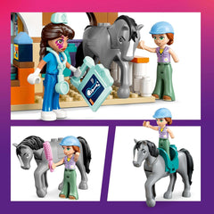 LEGO Friends Gabinetto veterinario per cavalli e animali domestici, set da costruzione e da gioco per giochi di ruolo fantasiosi con 3 minifigure e 5 personaggi di animali, idea regalo per ragazze di 7 anni 42651 Set da costruzione Besuche den LEGO-Store