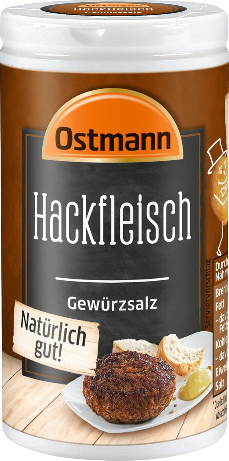 Ostmann Gewürze - Hackfleisch Gewürzsalz | Gewürz für Hackfleisch, Buletten oder Cevapcici | 60 g di Streudose