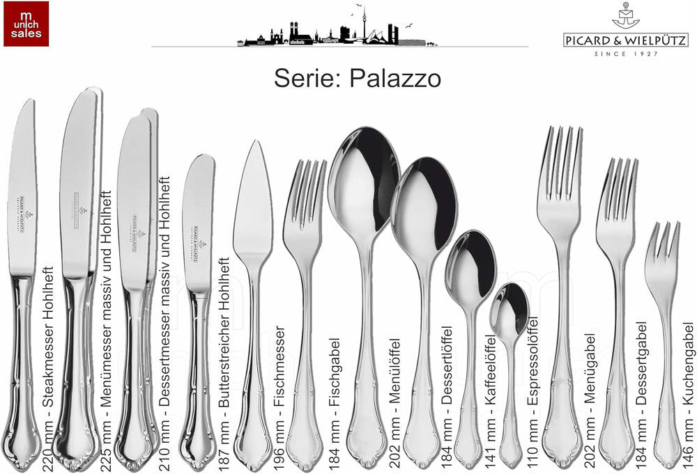 Set de tacâmuri Palazzo solid 30 piese Bucatarie Naty Shop