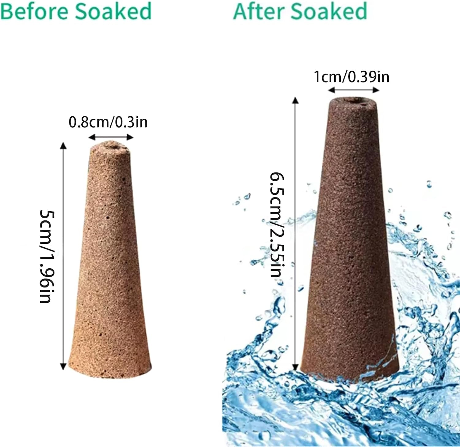 50 spugne di ricambio per coltivazione, tubi per la stabilizzazione dei semi, tappi per spugne per la coltivazione delle radici, kit di coltivazione idroponica per sistemi di coltivazione idroponica, coltura idroponica per interni, giardino