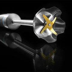 Cecotec Hand-Mixer Powergear 1500 - Klingen Aus Titanium Beschichtung, 21 Geschwindigkeitsstufen, 1500 W, Inklusiv Glas Mit Deckel. (Schwarz und Edelstahl, XL) Cucina Naty Shop