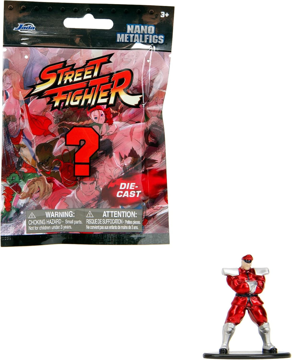 Jada Toys Street Fighter Figure (1X Mystery Figure in Blind Pack) - Detailed Nano Collectible Figure (4 Cm), 1 of 13 Metal Street Fighter Figures For Fans And Collectors Aged 3+, Wave 1 Action figures Naty Shop