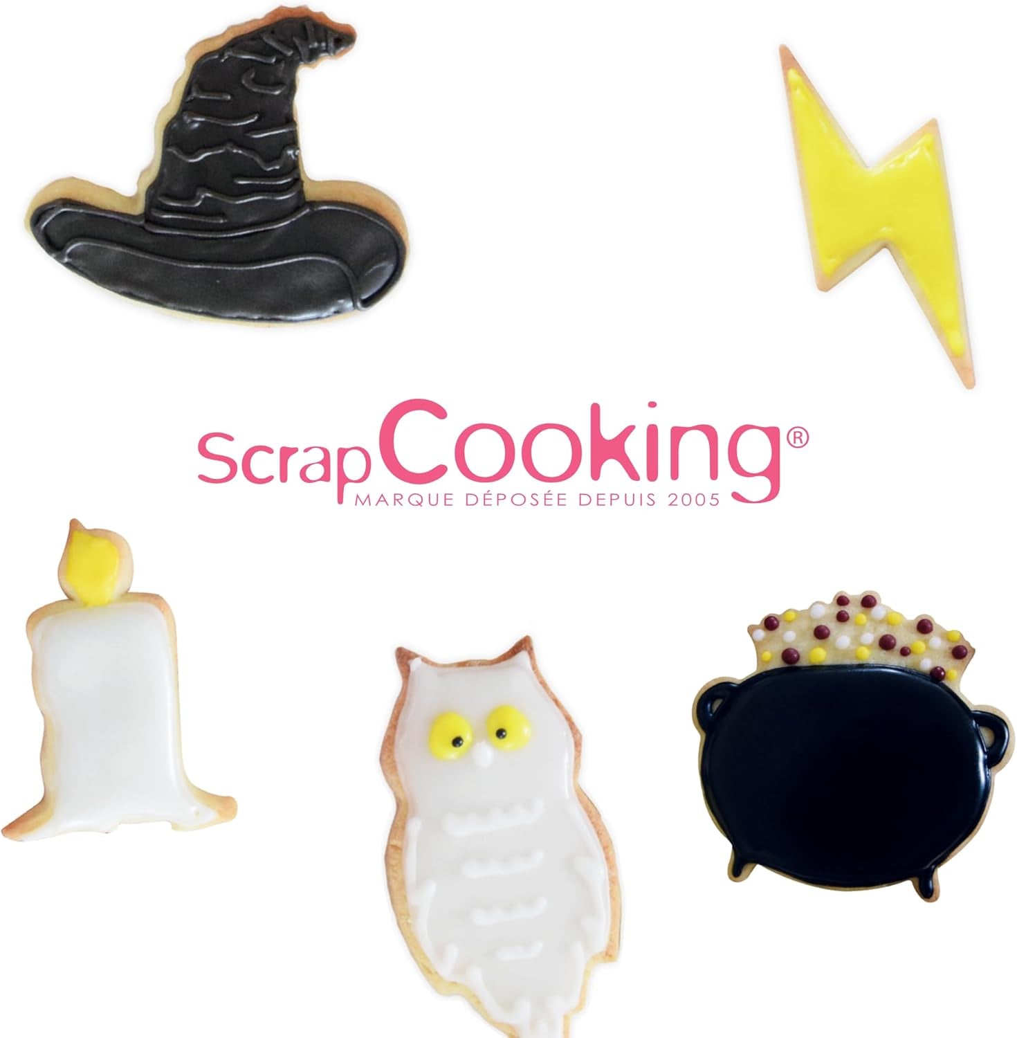 Forme de biscuiți din oțel inoxidabil ScrapCooking, 4 bucăți, accesoriu de copt, ziua de naștere, decorațiune – 2071