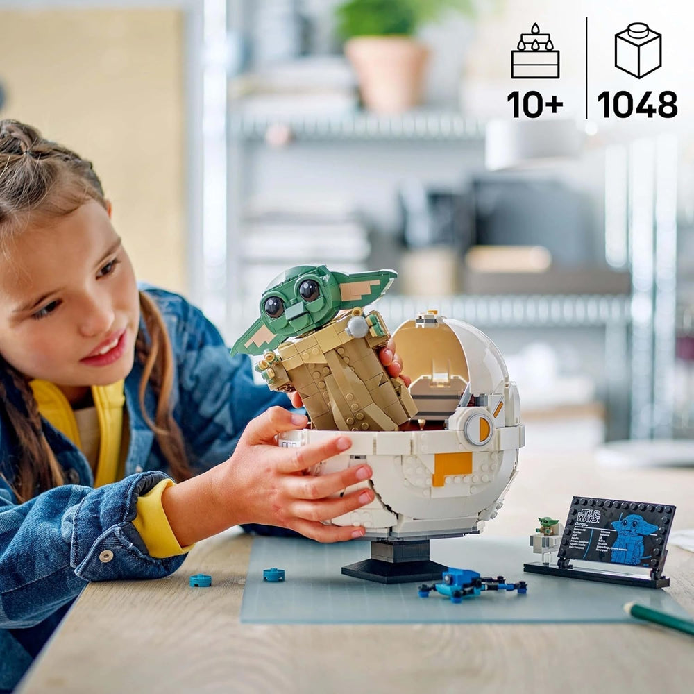 LEGO Star Wars 75403 Grogu nella sua culla del repulsore mandaloriano - Minifigure da collezione - Modello da costruire, giocare ed esporre - Decorazioni per la casa - Regalo per ragazzi e ragazze dai 10 anni in su Set di costruzione Besuche den LEGO-Store
