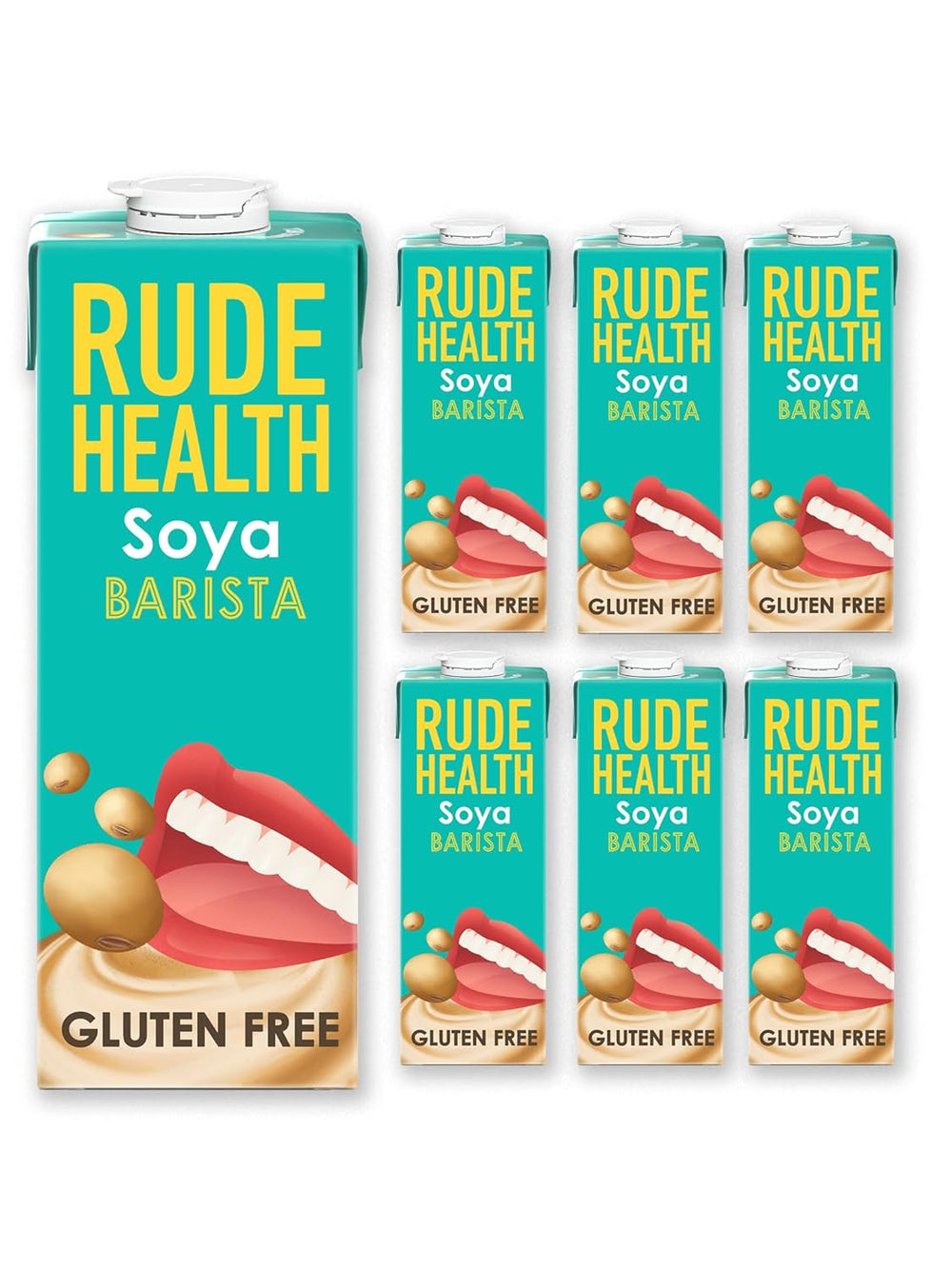 Rude Health 6 x 1 litro Bio-Cashew-Drink, 100% naturale Bio-Getränk, glutenfrei, ungesüßt, preisgekrönt, gesund & vegan, 100% recycelbare Verpackung