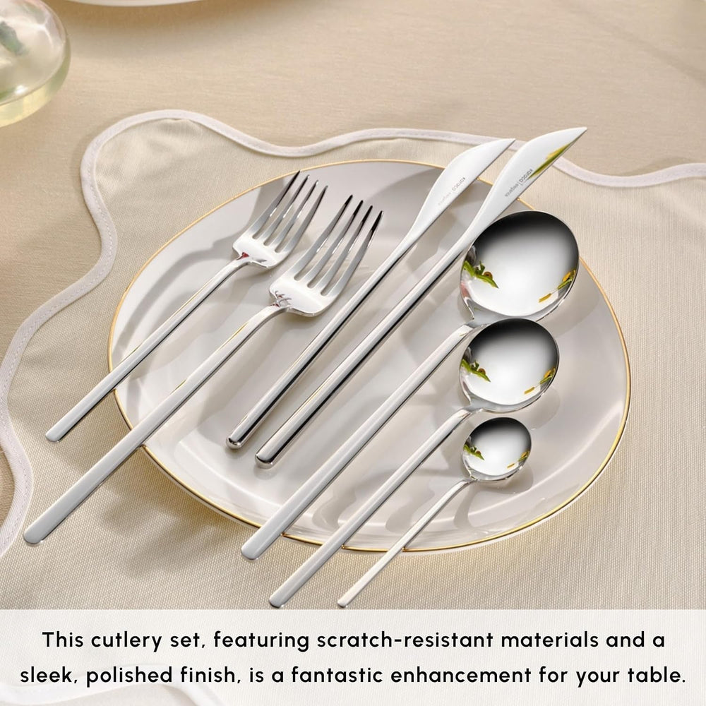 Karaca Focus Elegance, set de tacâmuri de 84 piese, 12 persoane Bucatarie Naty Shop