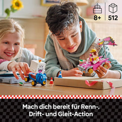 LEGO Super Mario: Mario Kart - Wario & König Buu Huu - Interaktives Spielzeug mit 2 Autos und 2 Figuren zum Spielen und Ausstellen - Gaming Geschenk für Jungen und Mädchen ab 8 Jahren - 72038