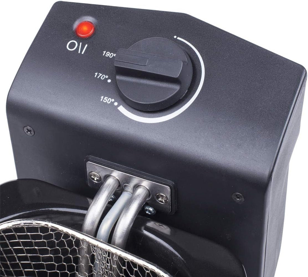 Friggitrice Tristar in acciaio inox - Con capacità di 2 litri, funzione zona fredda e termostato regolabile fino a 190°C, FR-6919, argento Elettrodomestici Naty Shop