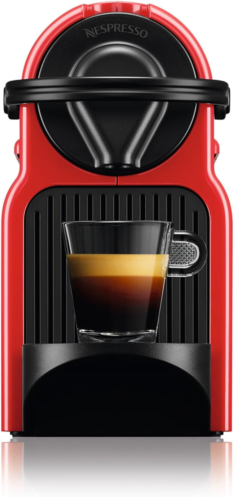 Espressor Krups Nespresso Inissia – espressor compact pentru capsule de cafea, presiune de 19 bari, încălzire rapidă în 25 de secunde, funcție de economisire a energiei, rezervor de apă de 0,7 l, roșu, model YY5506FD