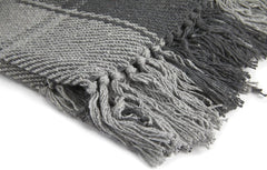 Plaid Frisco, Cotone riciclato, Tradizionale, Plaid, Per sedia, divano, divano, plaid, coperta, Antracite, 127 X 152 Cm Letti e coperte Emma Barclay