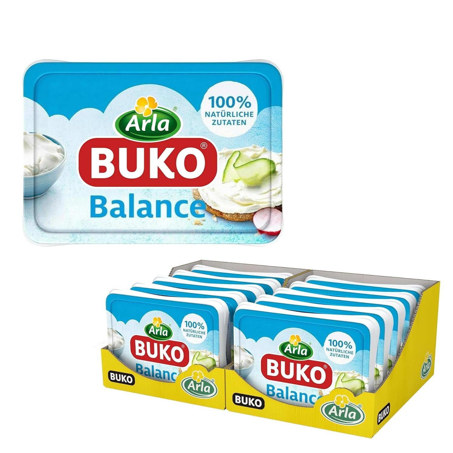 Saldo Frischkäse | 10x200 g | Ingredienti naturali al 100% Ohne Konservierungsstoffe, Addensanti e Gesmackverstärker