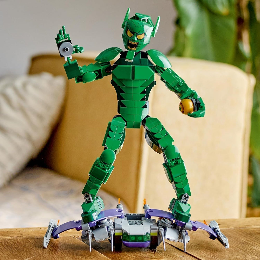 LEGO Marvel Green Goblin Personaggio da costruzione, Giocattolo costruibile mobile del Super cattivo per bambini 8+, ragazzi e ragazze, Set universo di Spider-Man con cursori e bombe zucca, Idea regalo supereroe 76284 Set da costruzione Acquista dal negozio LEGO