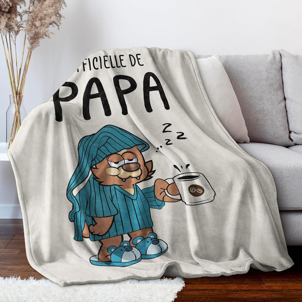 Coperta in flanella Juratar per papà - regalo per compleanno, festa del papà e Natale - 152 X 130 cm Letti e coperte Besuche den Juratar-Store