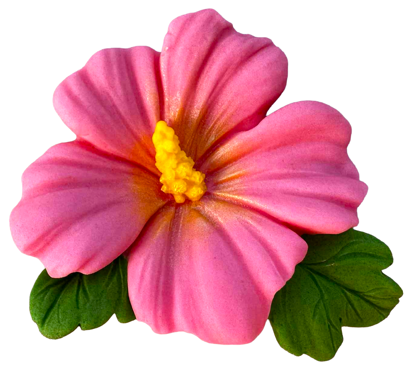 Fiore di ibisco commestibile – 9,5 cm, decorazione per torte