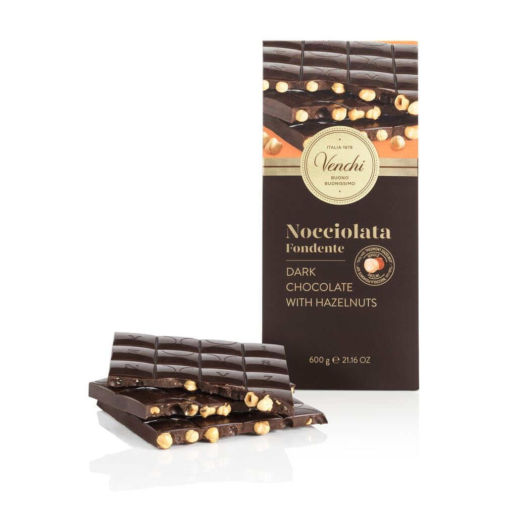 Venchi - Maxi Tavoletta Cioccolato Bianco, Salato, 600g, Senza Glutine, Senza Coloranti e Senza Conservanti