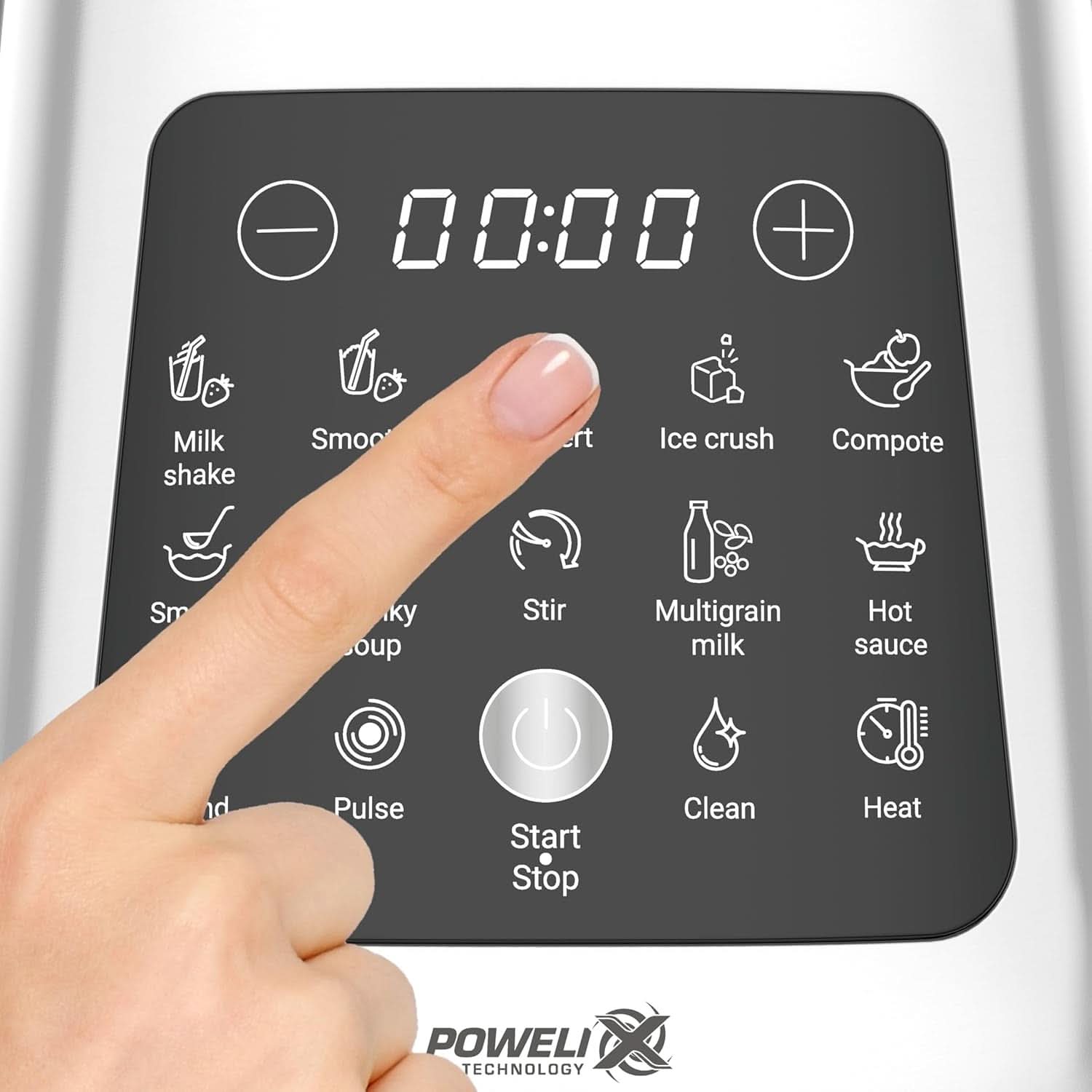 Tefal Perfectmix Cook Hochgeschwindigkeits-Standmixer, Mit Kochfunktion, 10 Auto-Programme, Heiße Und Kalte Rezepte, Abnehmbare Klingen, Inkl. Dampfkorb, Argento/Nero, BL83SD30 Cucina Naty Shop