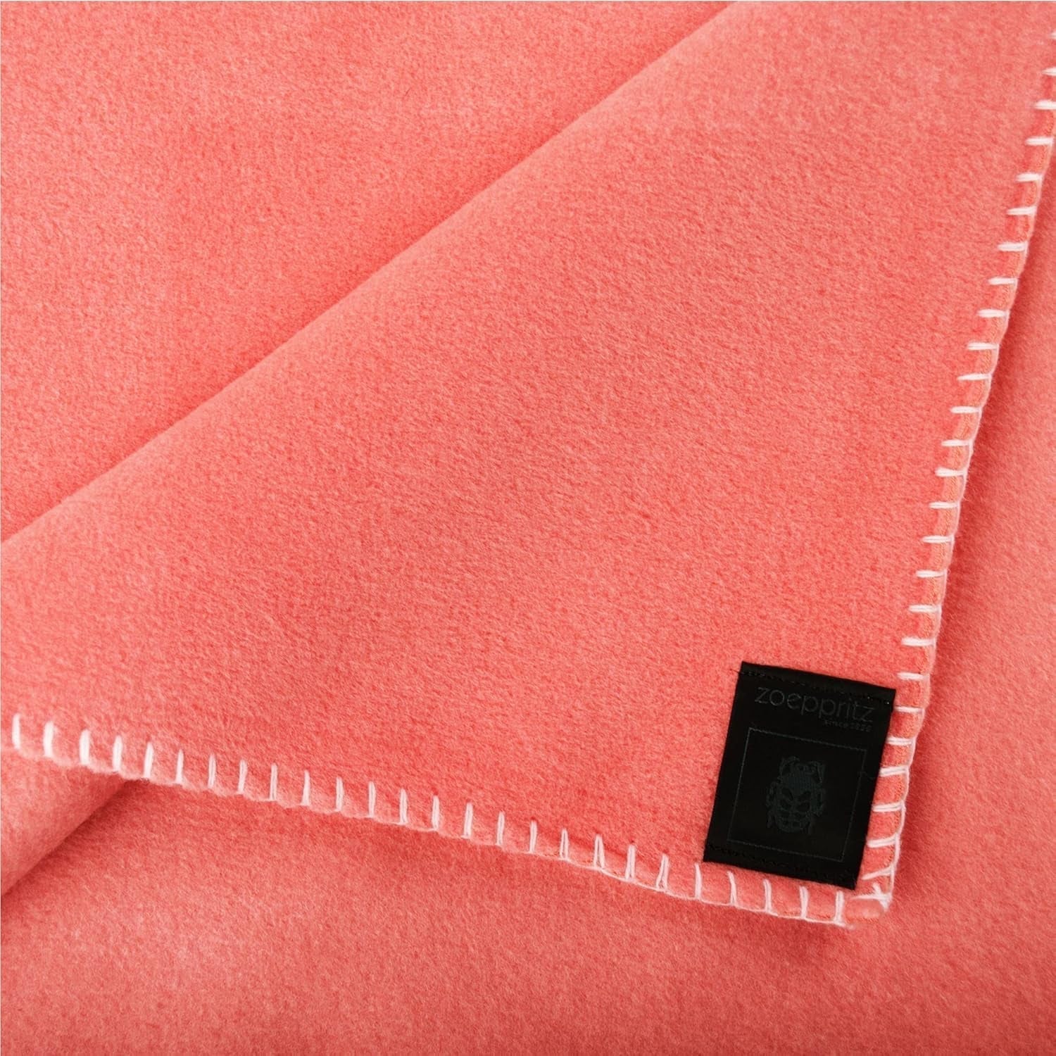 Coperta Zoeppritz colore: Rosso, Realizzata in 65% Poliestere, 35% Viscosa, Misura: 160X200 Cm, 103291-235-160X200 Letti e Coperte Zoeppritz dal 1828