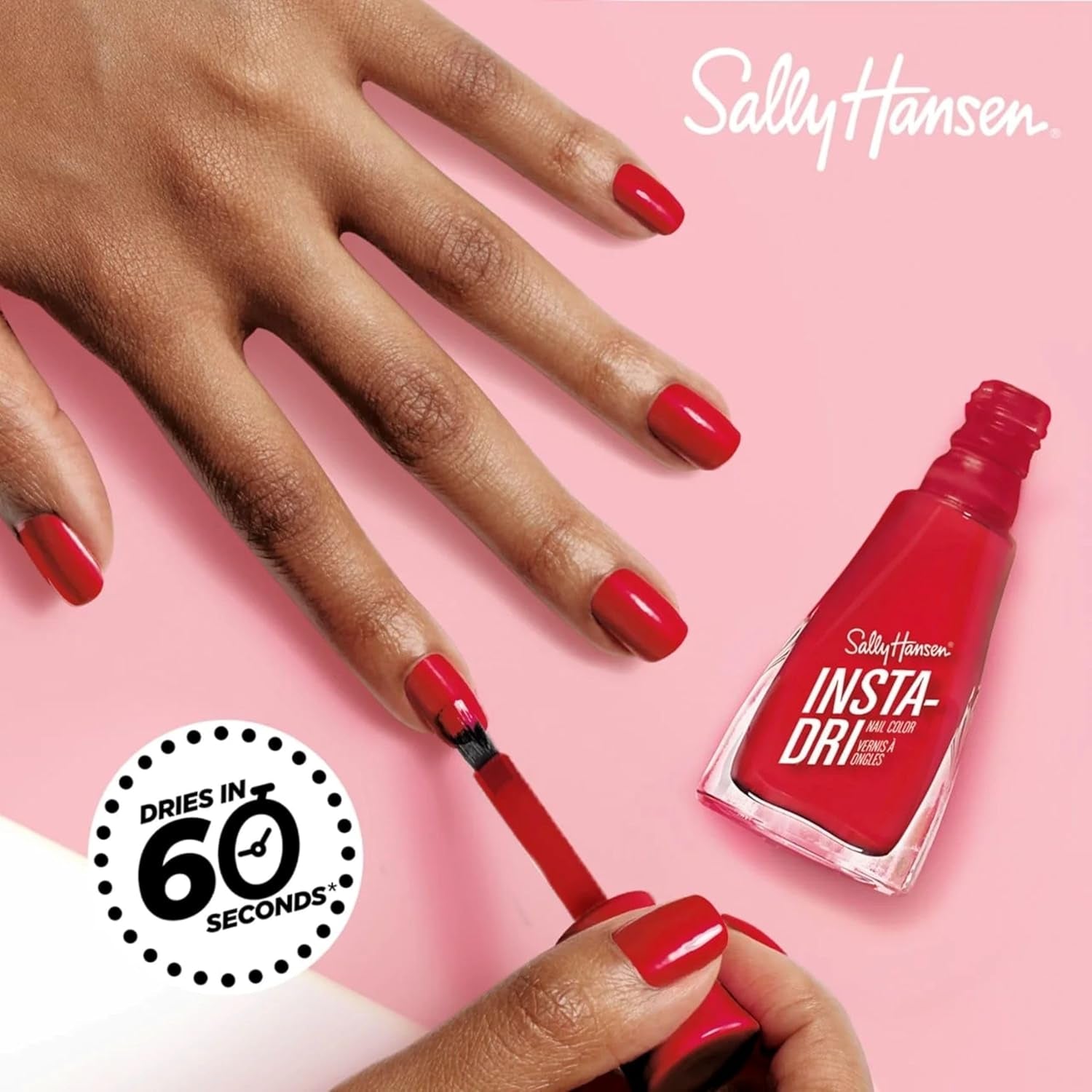 Oja Insta-Dri Holo-Glow, Holo-back, ușor de utilizat, de lungă durată, culori frumoase, ușor de aplicat pe unghii, nu se ciobește, 19 ml