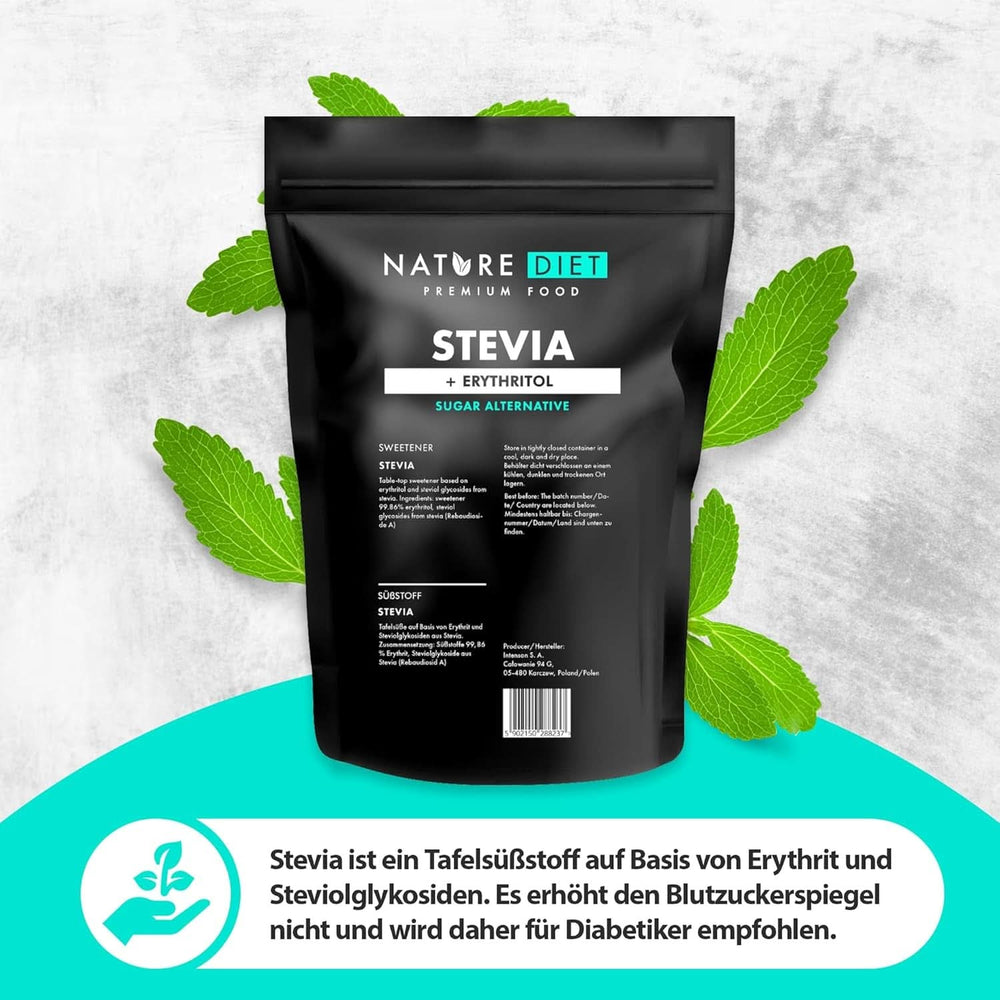 Nature Diet - Dolcificante Stevia, 1 Kg Dolcificanti Naty Shop