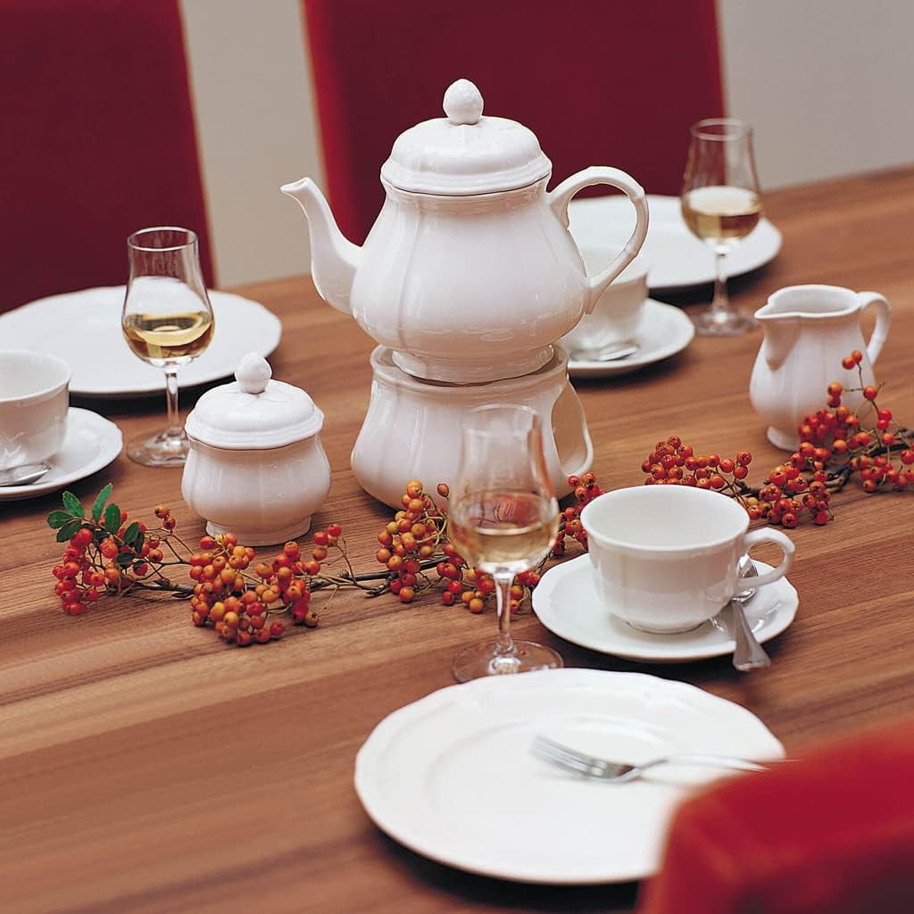 Cană de lapte Villeroy & Boch Manoir, 250 ml, înălțime: 9,1 cm, porțelan premium, alb