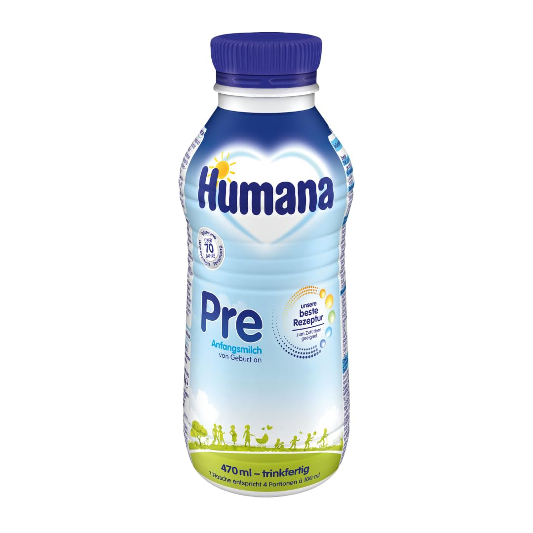 Latte per lattanti Humana PRE, pronto da bere, biberon da 470 ml