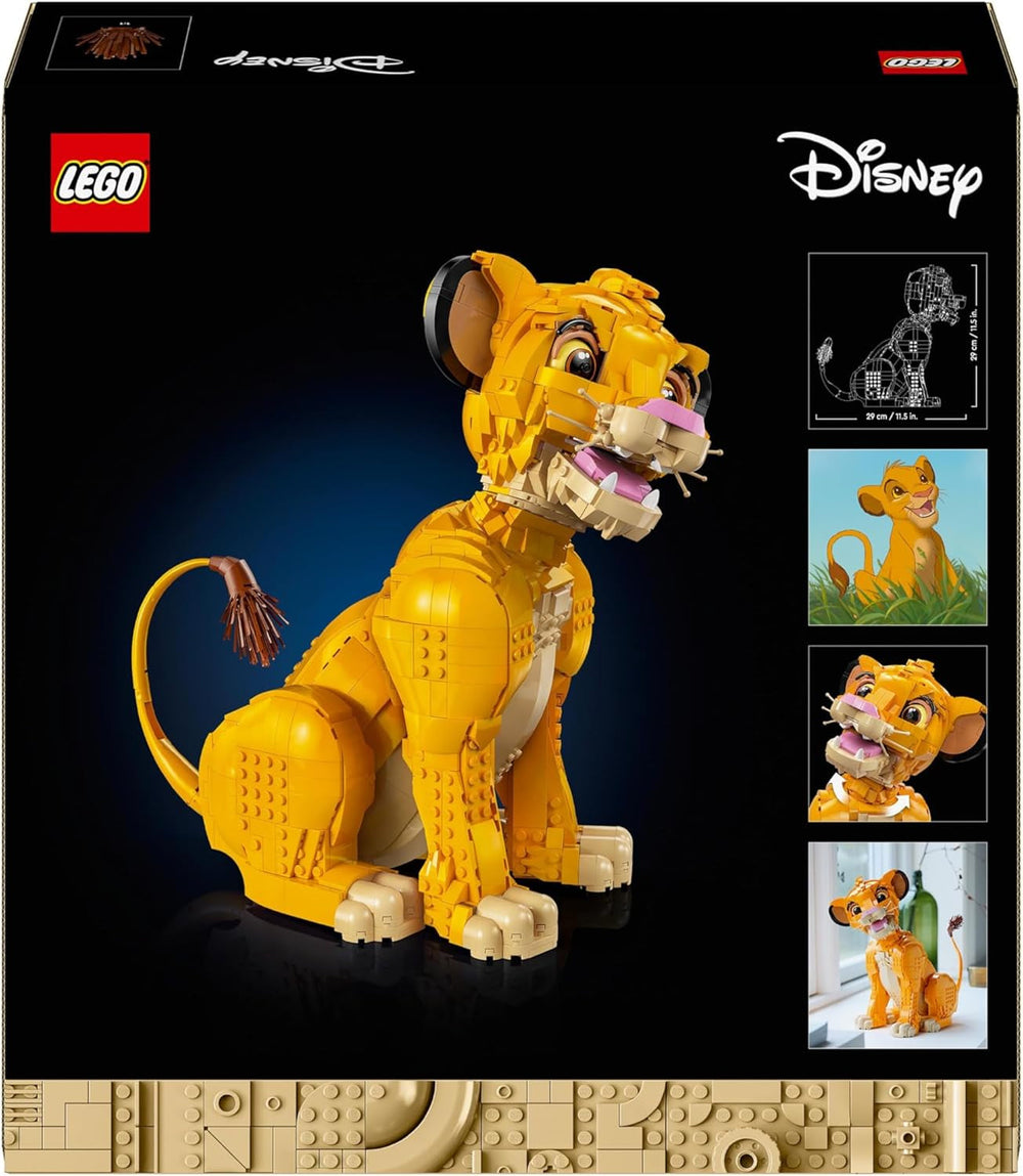 Lego Ç€ Disney Simba, il giovane re leone, giocattolo costruibile da collezionare con figurine di animali creative, attività rilassante per adulti, idea regalo per donne 43247 Set da costruzione Besuche den LEGO-Store