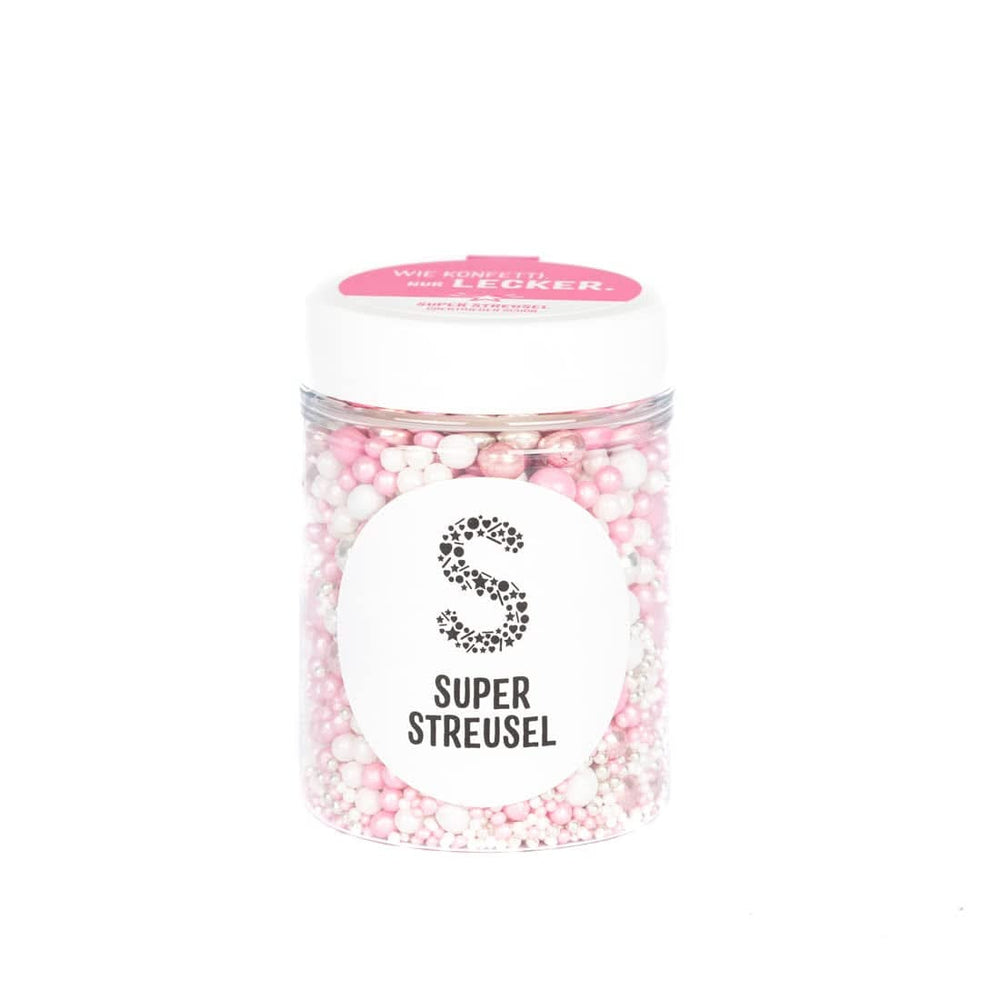 Super Streusel, Edible Sugar Pearls (grandi perle con ripieno di cioccolato), 90 grammi Naty Shop