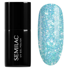 Smalto UV Semilac Hybrid 240 Icy Waterfall 7ml, collezione Seaqueen