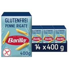Barilla Penne Rigate pasta senza glutine a base di delizioso mais e riso - perfette per chi soffre di celiachia o intolleranza al glutine (14 x 400g)
