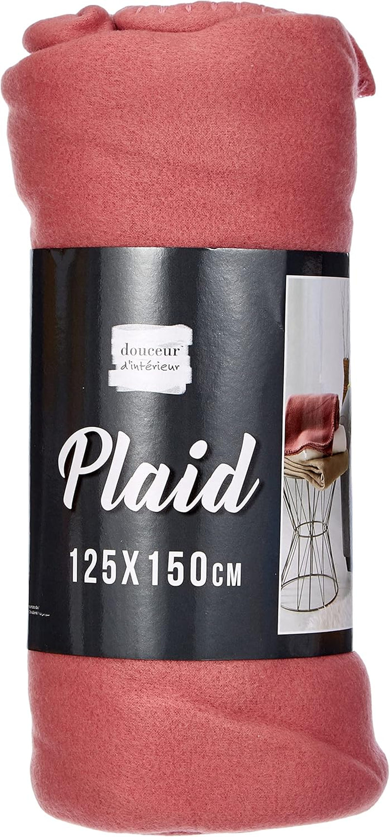 Douceur D'Intérieur, coperta in pile Milou rosa antico, 125 X 150 cm Douceur d'Intérieur Letti e coperte