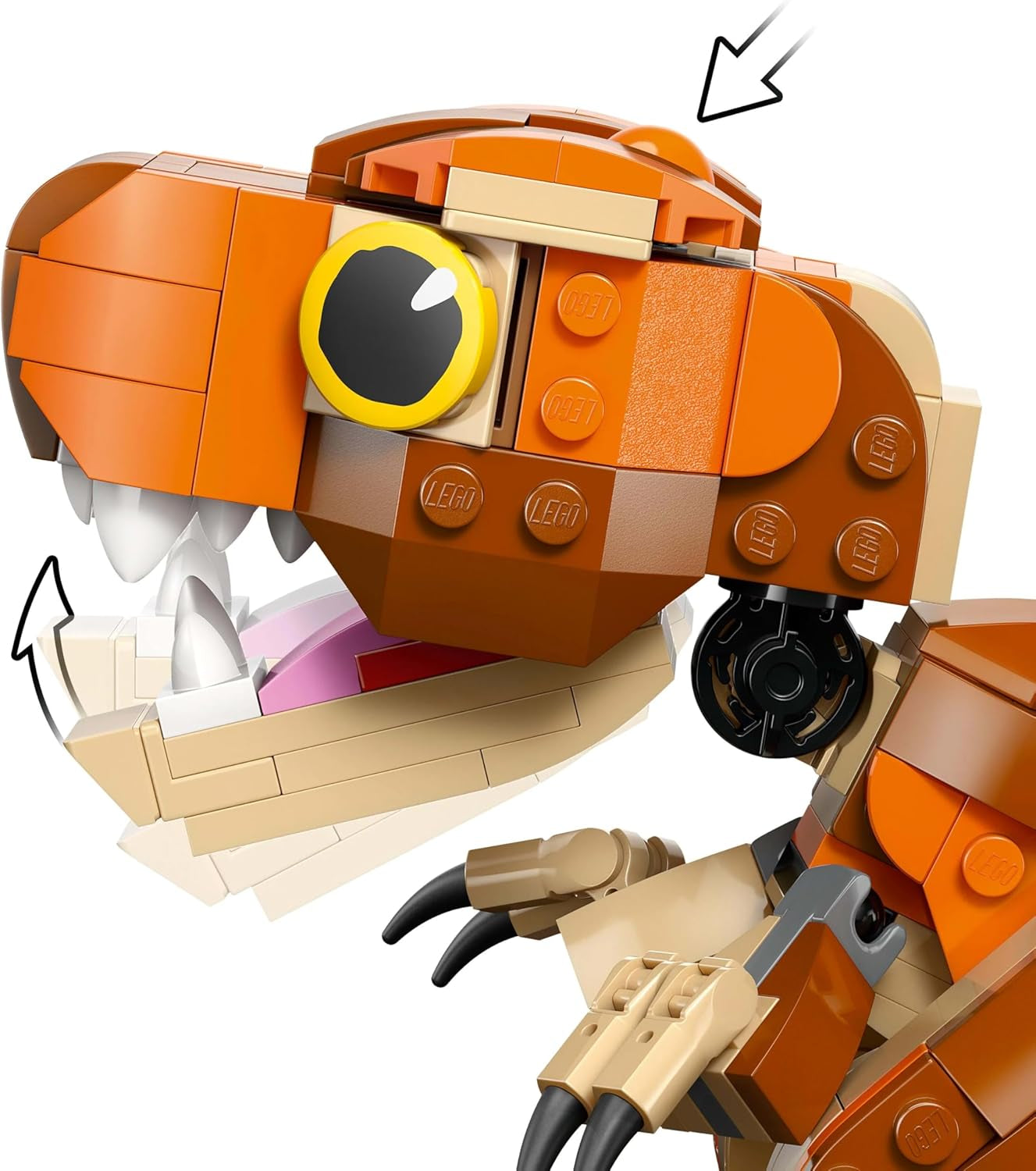 LEGO Jurassic World Little Eatie: T.Rex Giocattolo da costruzione per ragazzi e ragazze Set da costruzione dinosauro di 7 anni Modello regalo per bambini con bocca, testa e coda mobili 76967 Set da costruzione Besuche den LEGO-Store