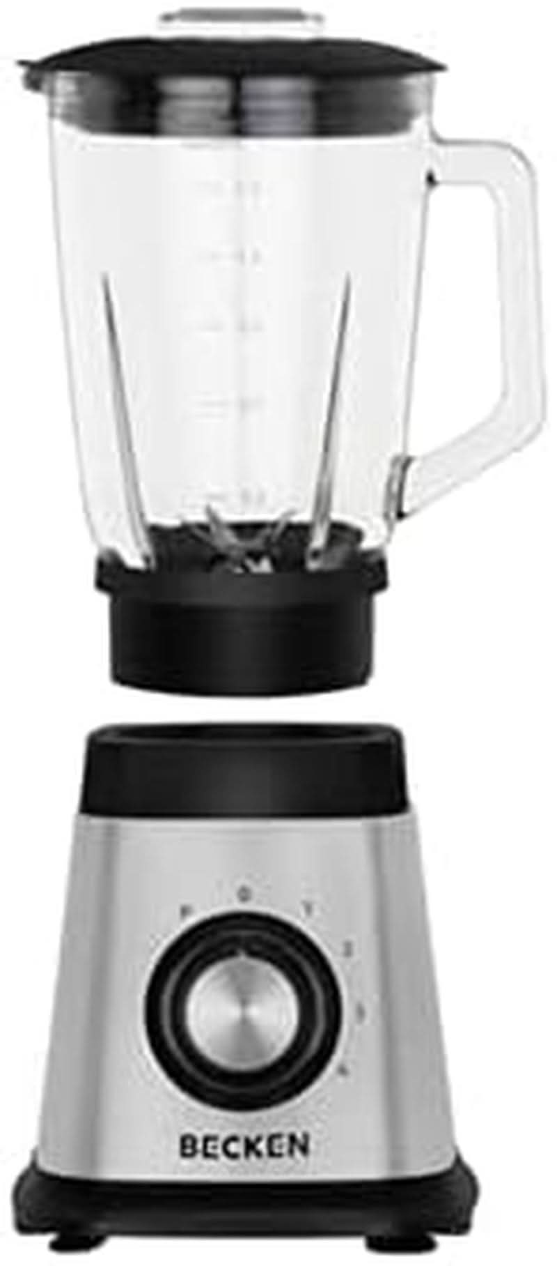 Miscelatore Aus Glas, 1,5 L, 1000 W, Edelstahl Mamma e Bambino Naty Shop