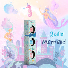 Snails Set regalo smalti per bambini 510407, Mini Sirena 3x5ml, A base d'acqua, Lavabile, Sicuro, Vegano