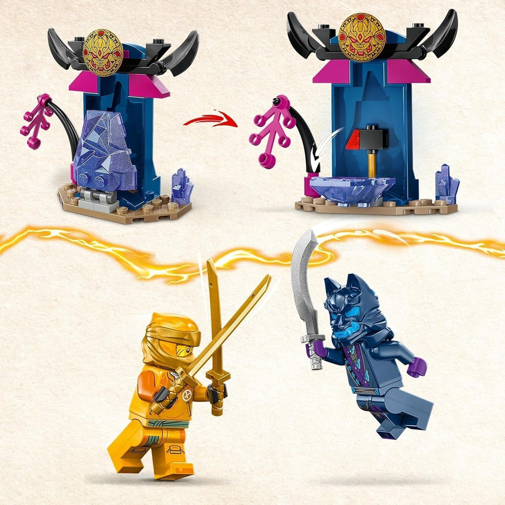 LEGO NINJAGO Mech da battaglia di Arin, giocattolo Ninja per bambini dai 4 anni in su Con personaggi Incl. IVA. Arin con mini katana, action figure e mech, piccolo regalo per ragazzi e ragazze 71804 Set da costruzione Besuche den LEGO-Store