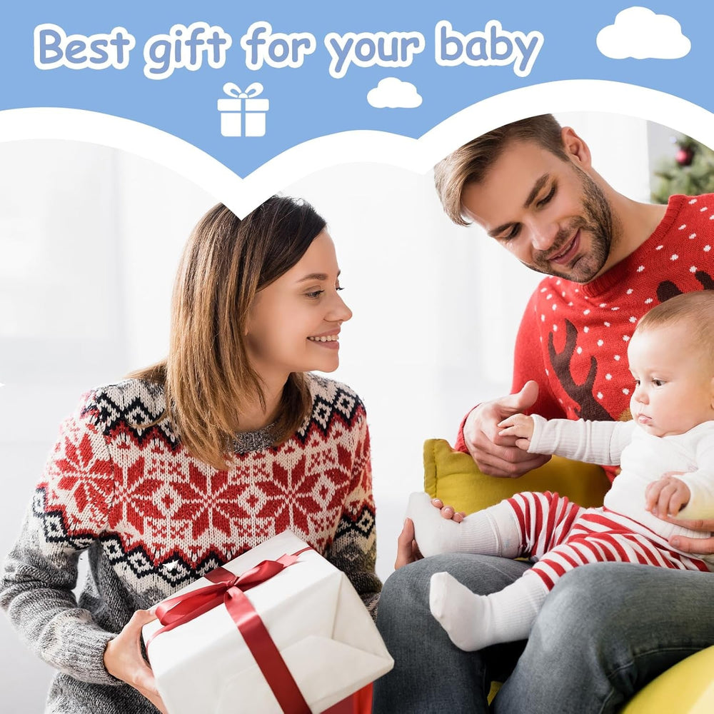 Inel de dentiție pentru bebeluși [Original] - Jucărie de dentiție din silicon, inel de dentiție răcoritor, ajutor pentru dentiție, fără BPA | Jucării, accesorii și cadouri pentru copii mici de 3+ luni | Pachet de 4