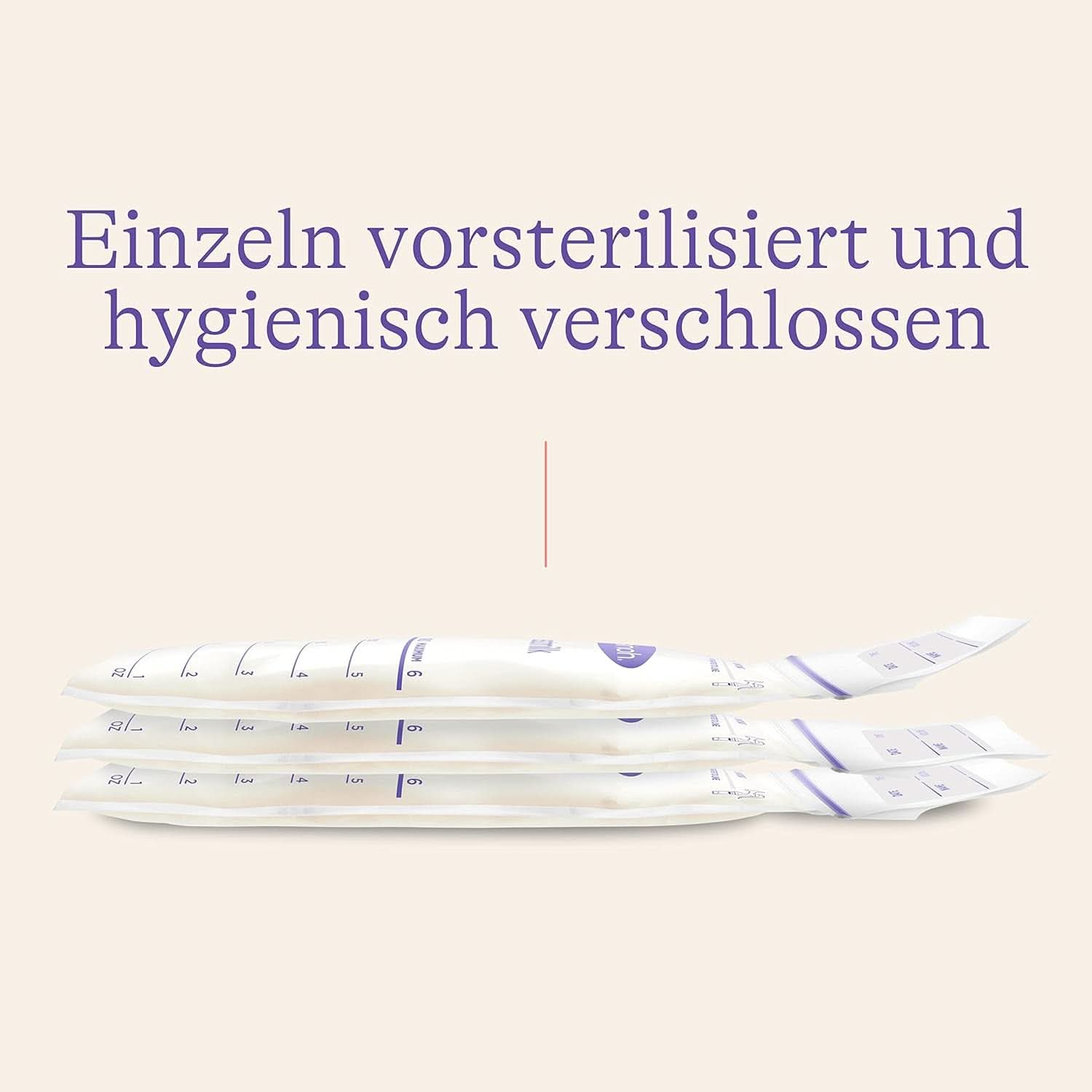 Lansinoh Muttermilchbeutel - 25 Stück - Zum Sicheren Aufbewahren Und Einfrieren Von Muttermilch - Hygienisch & Platzsparend Accessori Alimentazione e Allattamento Bebe Naty Shop