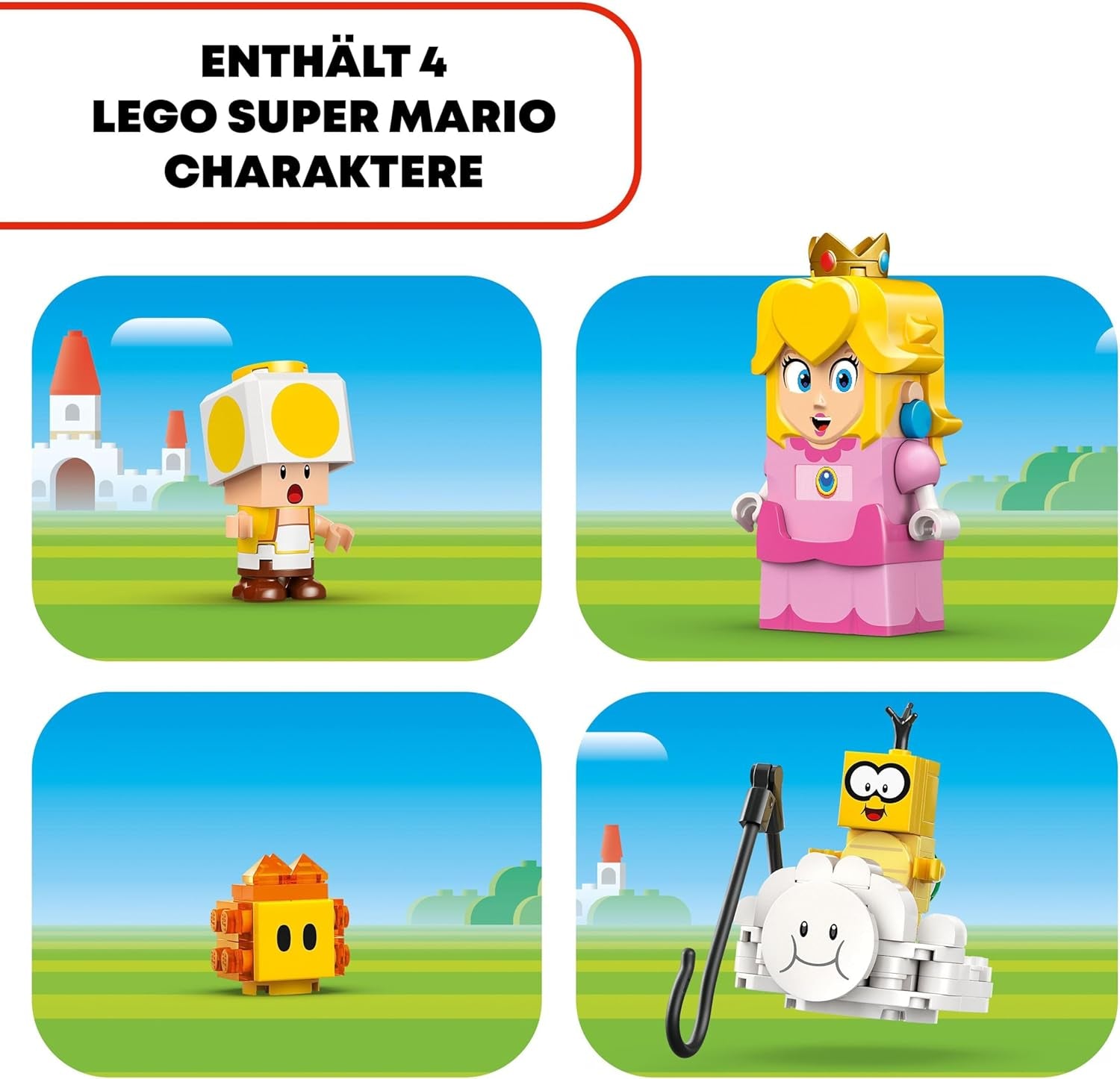 LEGO Super Mario Adventures con Peach interattivo, set da gioco per bambini con Toad giallo, regalo Nintendo per ragazzi, ragazze e tutti i giocatori dai 6 anni 71441 Set da costruzione Besuche den LEGO-Store