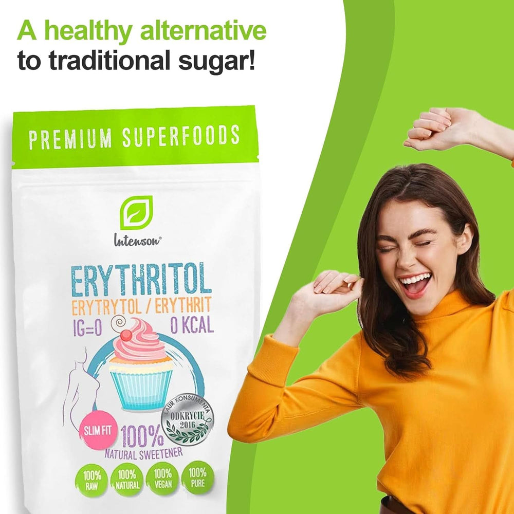 Eritritolo - Alternativa naturale allo zucchero, 2 Kg Dolcificanti Naty Shop