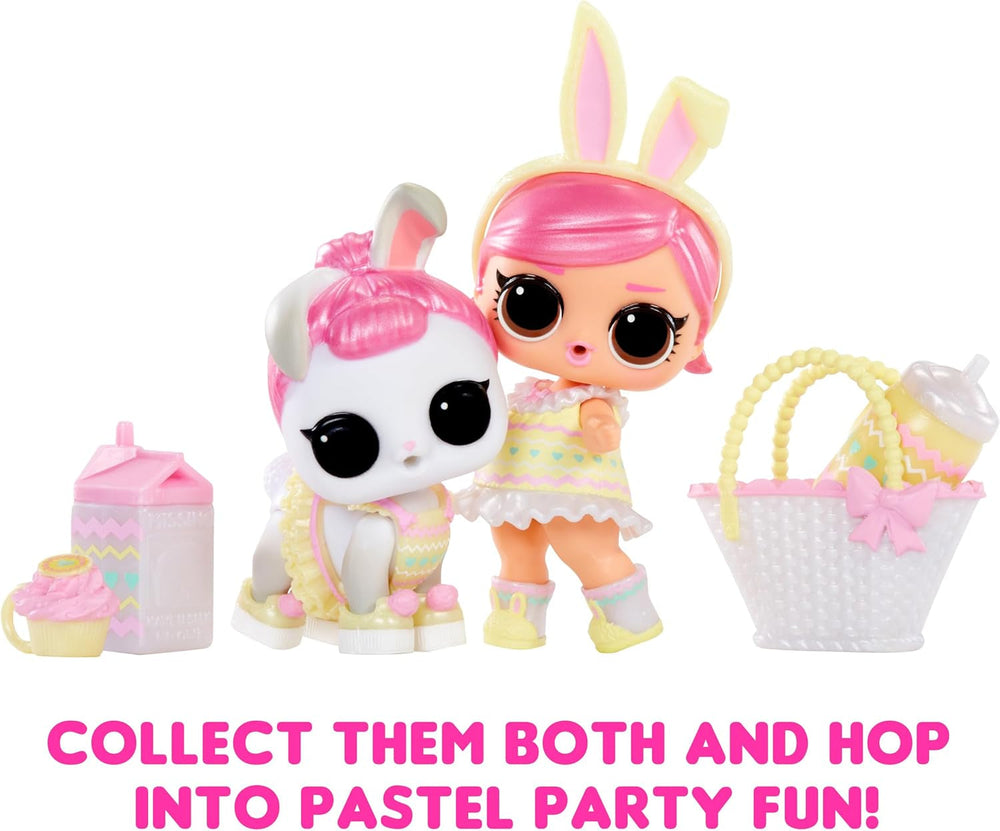 L.O.L. Surprise! 523963-EUC Pastel Party Hops Tot-1 Ediție specială 6 surprize, inclusiv modă și accesorii magice de primăvară, două păpuși de colecționat, pentru copii de 4 ani și peste Papusi Naty Shop