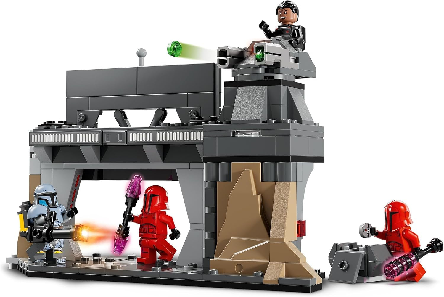 LEGO Star Wars: Il duello mandaloriano tra Paz Vizsla e Moff Gideon, giocattolo da costruzione da collezione per bambini, idea regalo per ragazzi e ragazze creativi sopra i 7 anni, giocattolo mandaloriano 75386 Set da costruzione Beuche den LEGO-Store