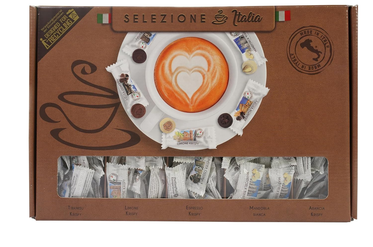 HELLMA Selezione Italiana - 200 pz. Dolci italiani confezionati singolarmente, ideali per hotel o affittacamere Naty Shop Cioccolatini