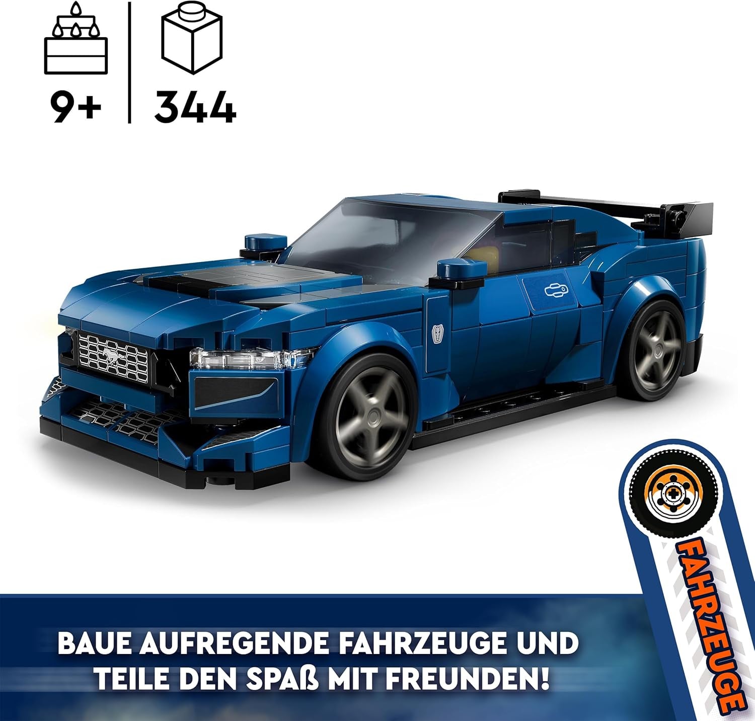 LEGO Speed Champions Minifigure di auto sportive Ford Mustang Dark Horse, giocattolo per bambini da costruire, giocare ed esporre, regalo per ragazzi, ragazze e appassionati di auto di 9 anni 76920 Set da costruzione Acquista dal negozio LEGO