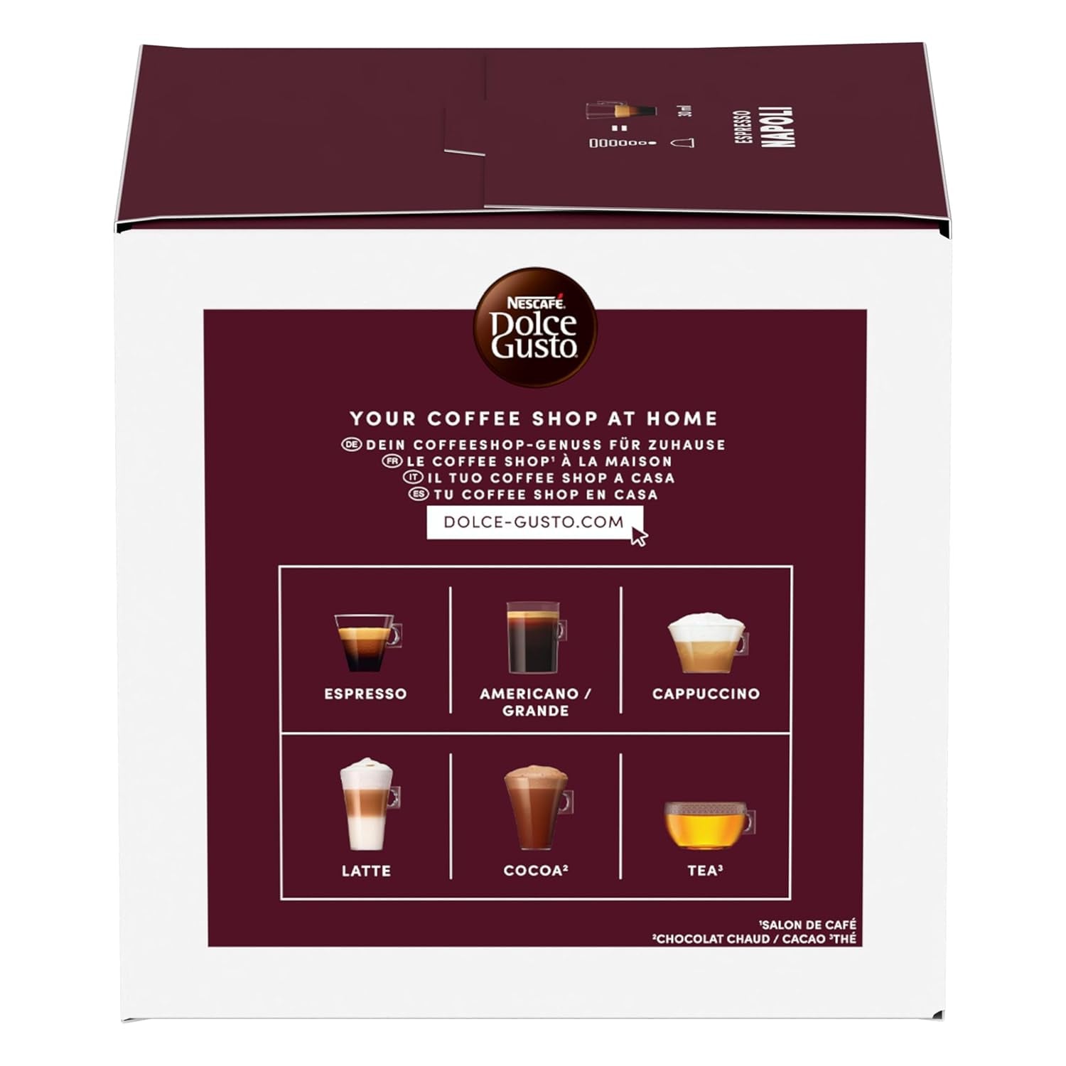 NESCAFÉ DOLCE GUSTO Inspirazione Italiana Espresso Napoli Kaffeekapseln 3er Pack (3 x 16 Kapseln)