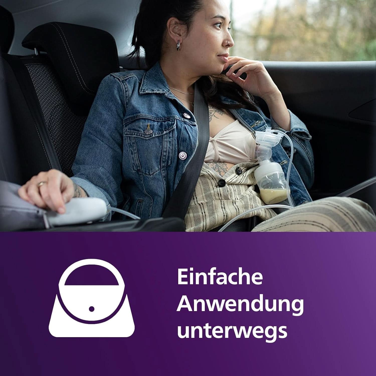 Elektronische Philips Avent Einzelmilchpumpe Premium - Mit Natural Motion Technologie, Wiederaufladbarem Akku, Timer-Anzeige (Modell SCF396/31) Accessori Alimentazione e Allattamento Bebe Naty Shop