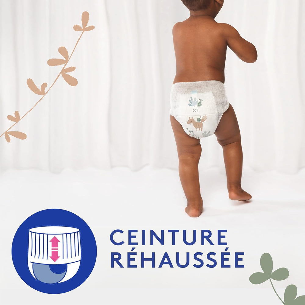Douceur Naturelle - Mutandine, Taglia 6 (16-26 kg) Confezione da 1 mese - 112 mutandine